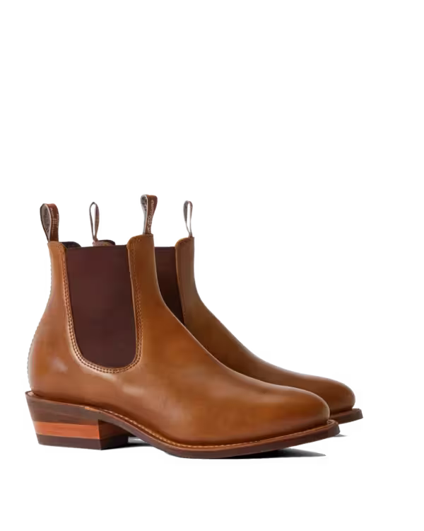 Lady Yearling Boot — Caramel Pull-Up Leather