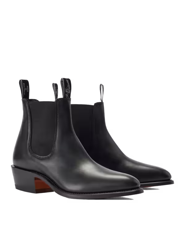 Lady Yearling Boot — Black Smooth-Grain Leather