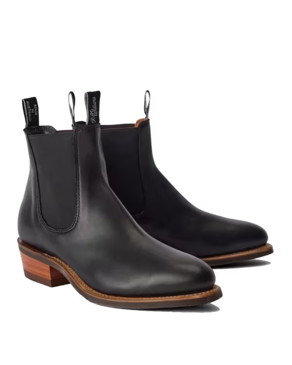 Lady Yearling Boot — Black Yearling Smooth Leather