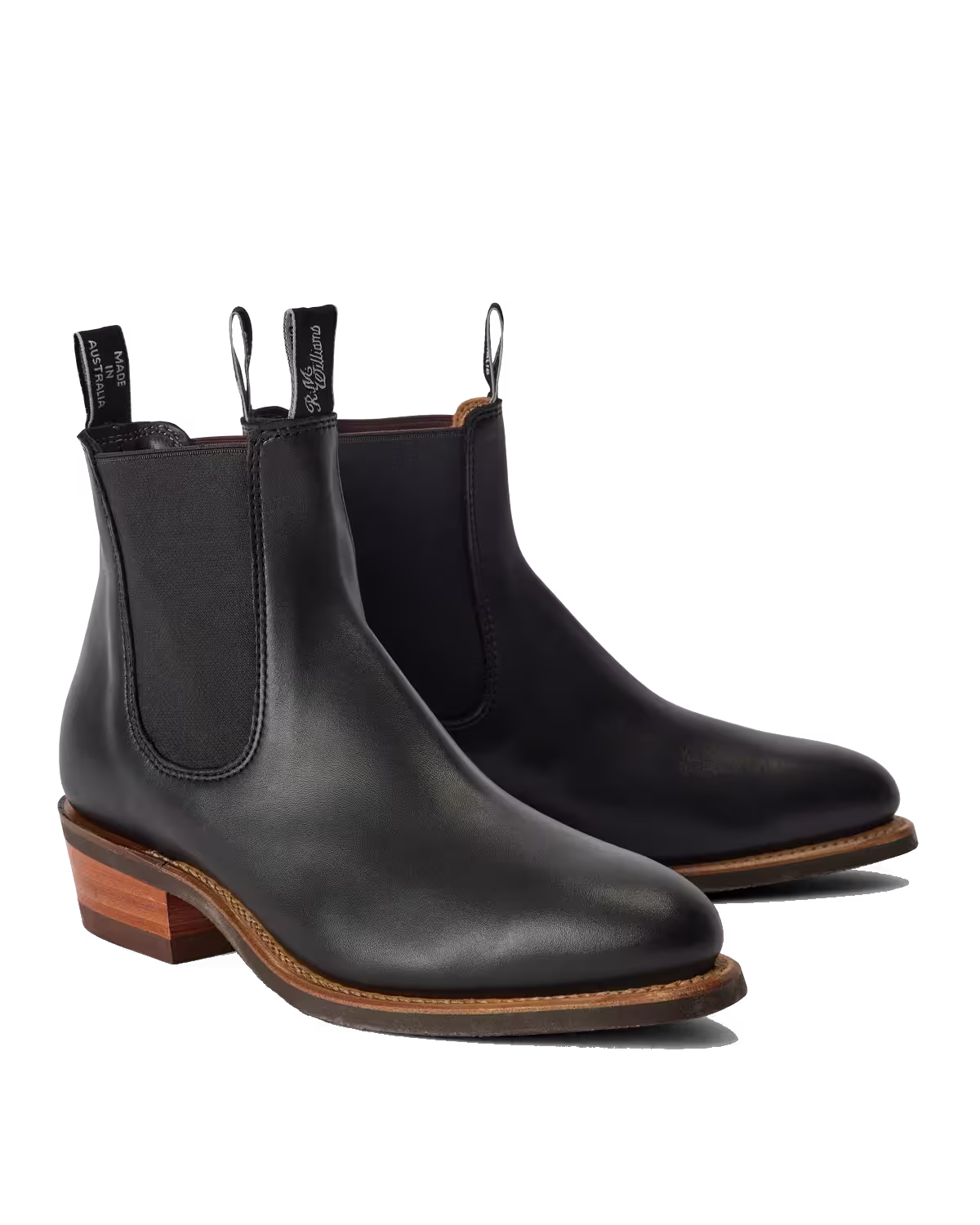 Lady Yearling Boot — Black Yearling Smooth Leather