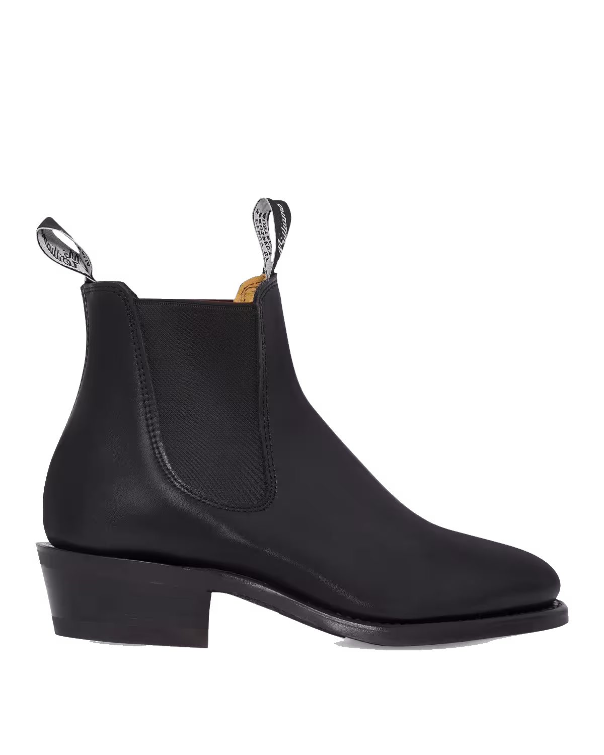 Lady Yearling Boot — Black Yearling Leather