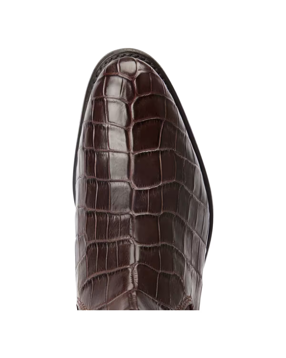 Lady Yearling Boot — Chestnut Crocodile Leather