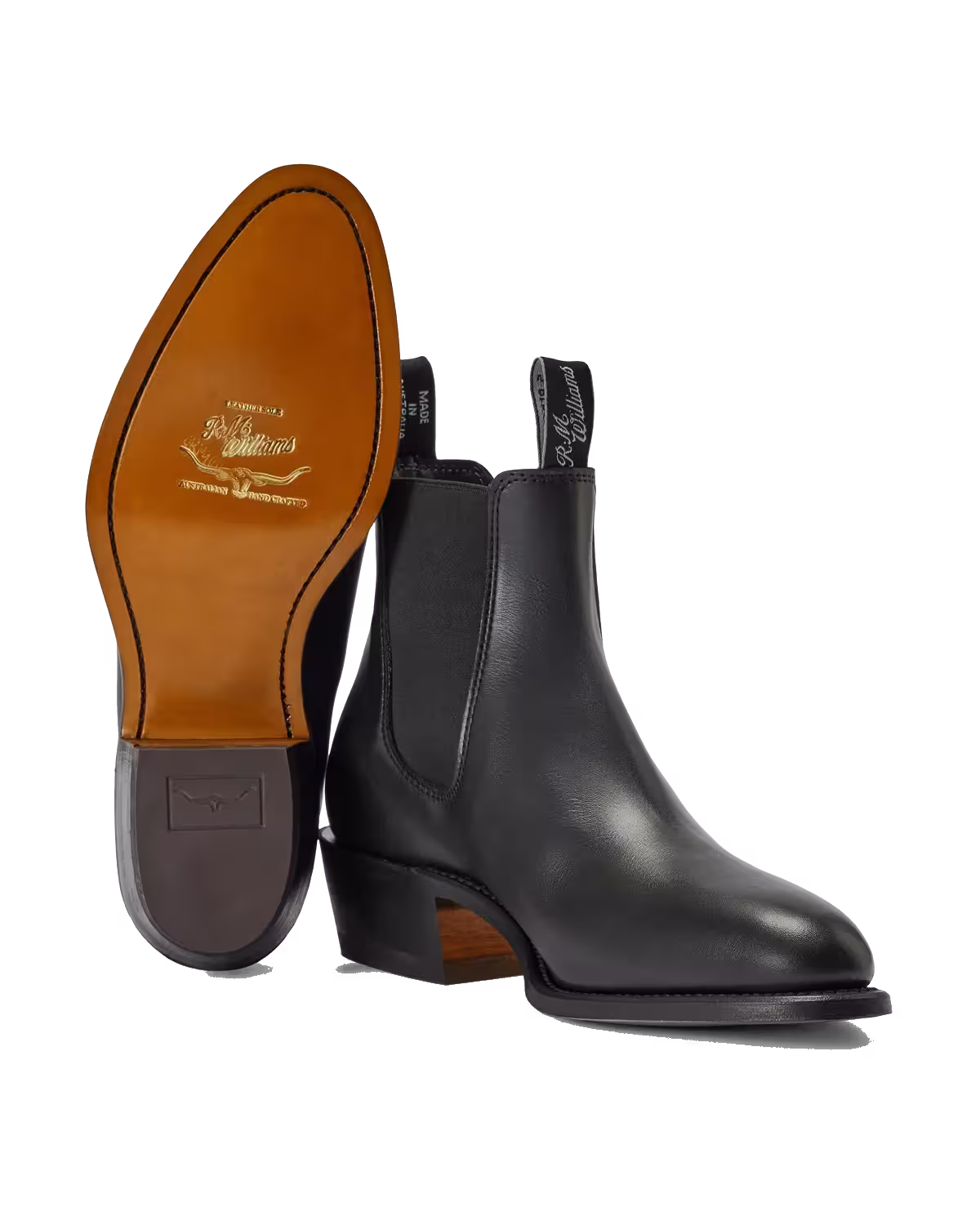 Lady Yearling Boot — Black Smooth-Grain Leather