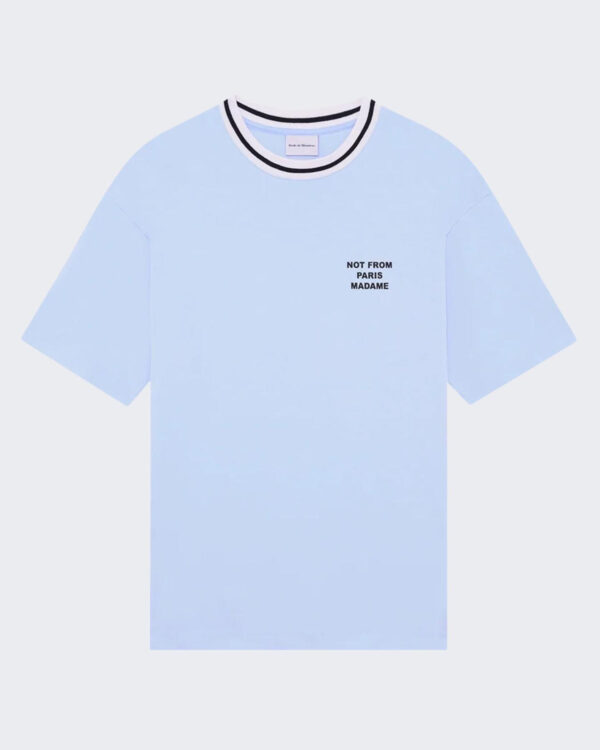 Drole De Monsieur Men’s Slogan Sport T-Shirt Blue