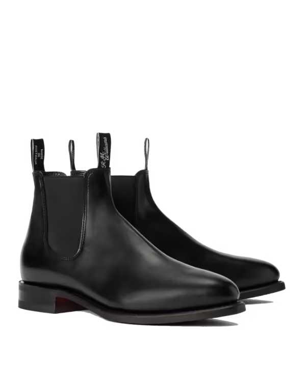 Macquarie Boot — Black Pull-Up Leather