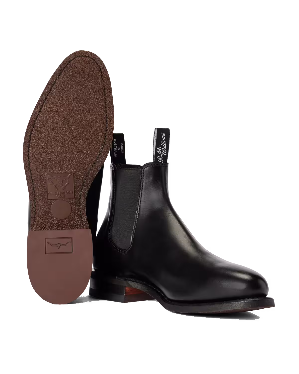 Macquarie Boot — Black Pull-Up Leather