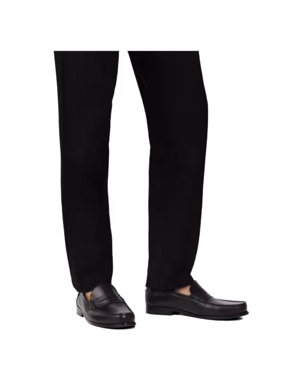 Manning Loafer — Black Pull-Up Leather