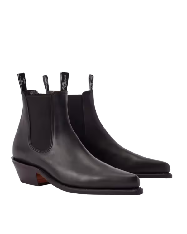 Millicent Boot — Ebony Aniline Leather