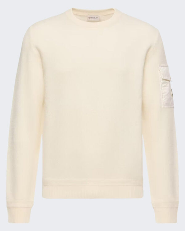 Moncler Men’s Sweater met ronde hals Naturel