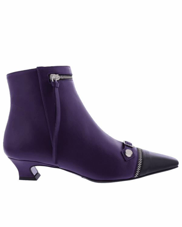 Women’s Tronchetto Leather Purple