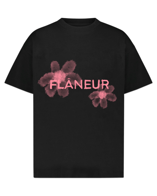 Men’s Floral Watercolor Black/Coral