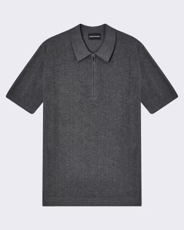 Men’s Vertical Tuck Stitch Grey