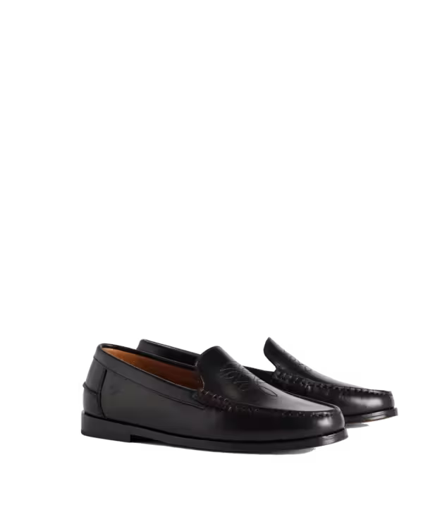 Ranch Loafer — Black Pull-Up Leather