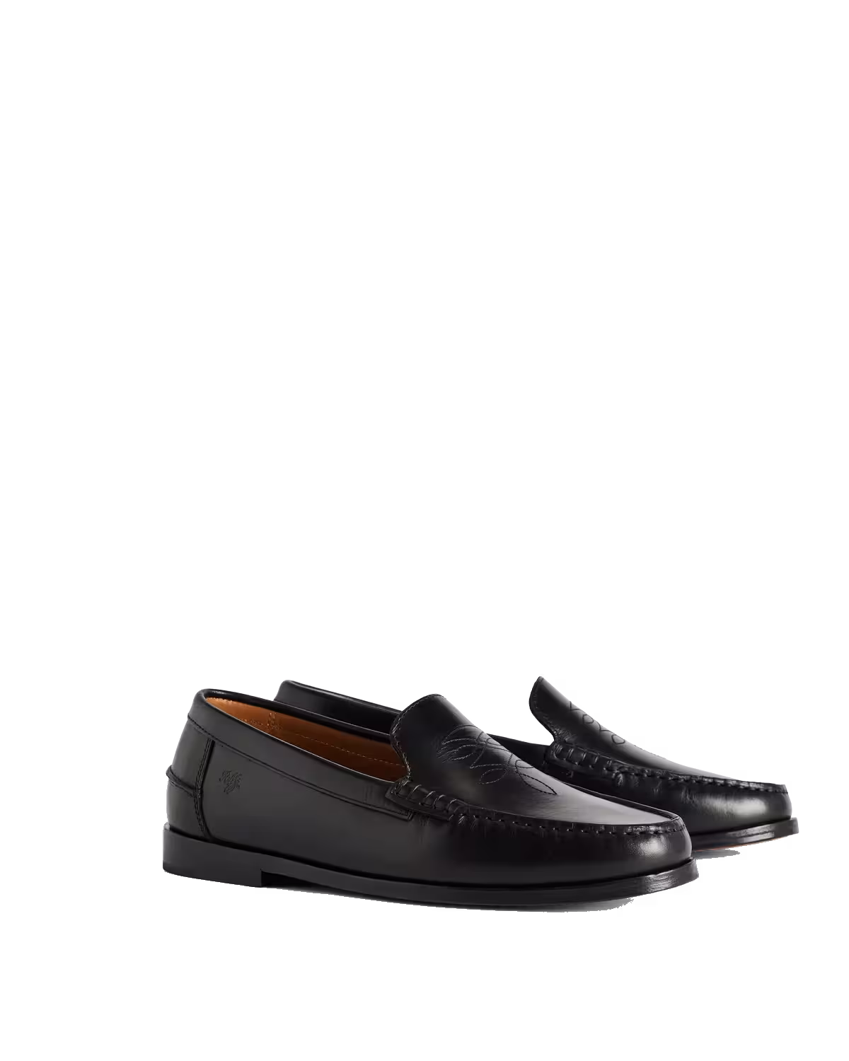 Ranch Loafer — Black Pull-Up Leather