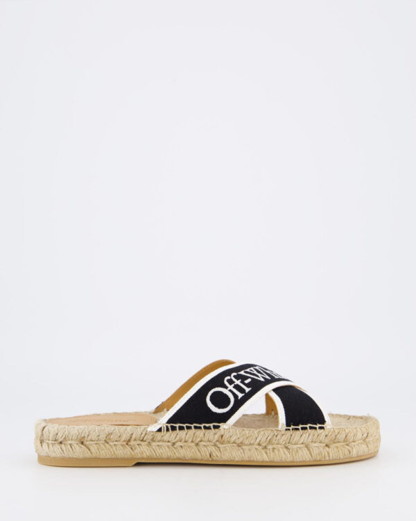 Women’s Criss Cross Slipper Black/White
