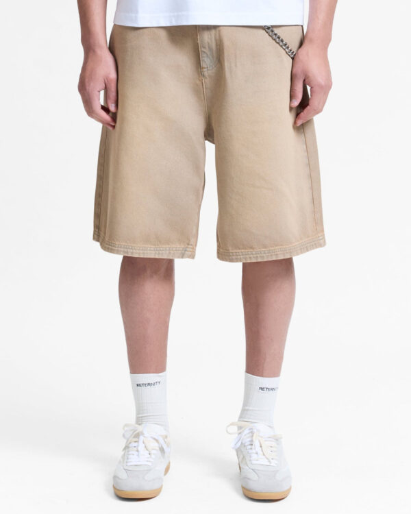 Men’s Essential jeansshort Beige
