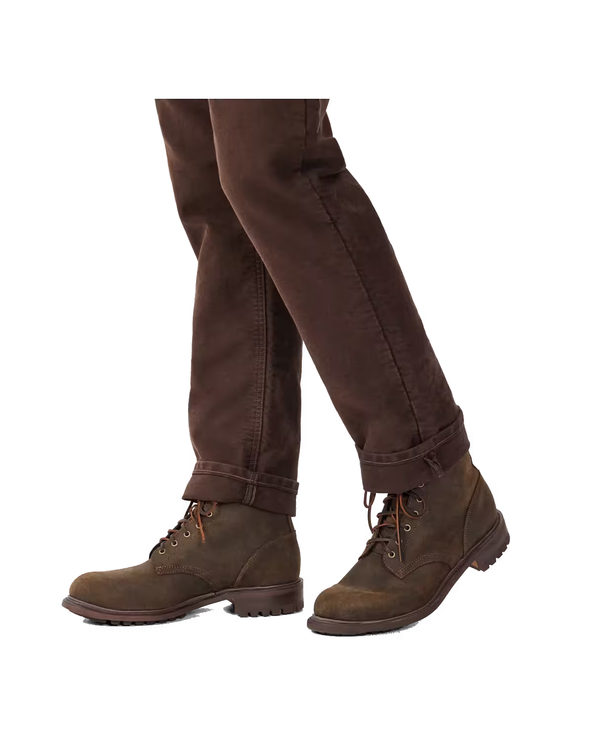 Rigger Commando Boot — Stone Waxed Suede