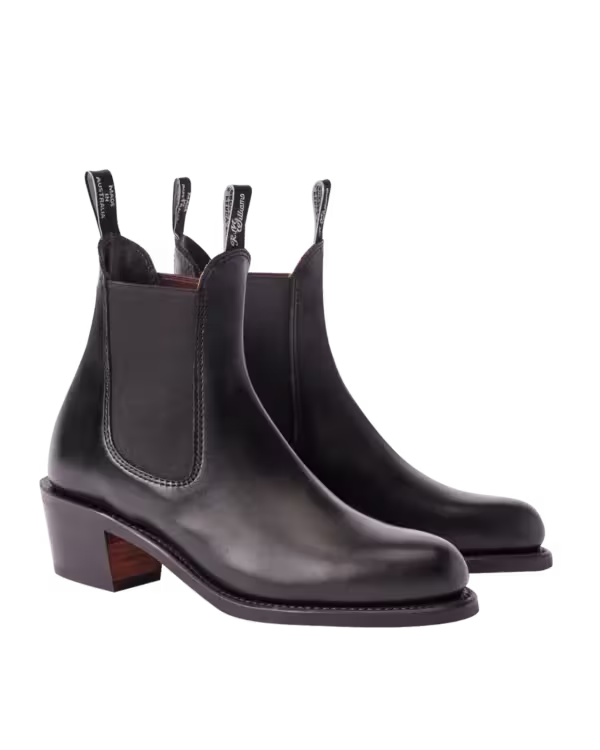 Rosebery Boot — Black Pull-Up Leather