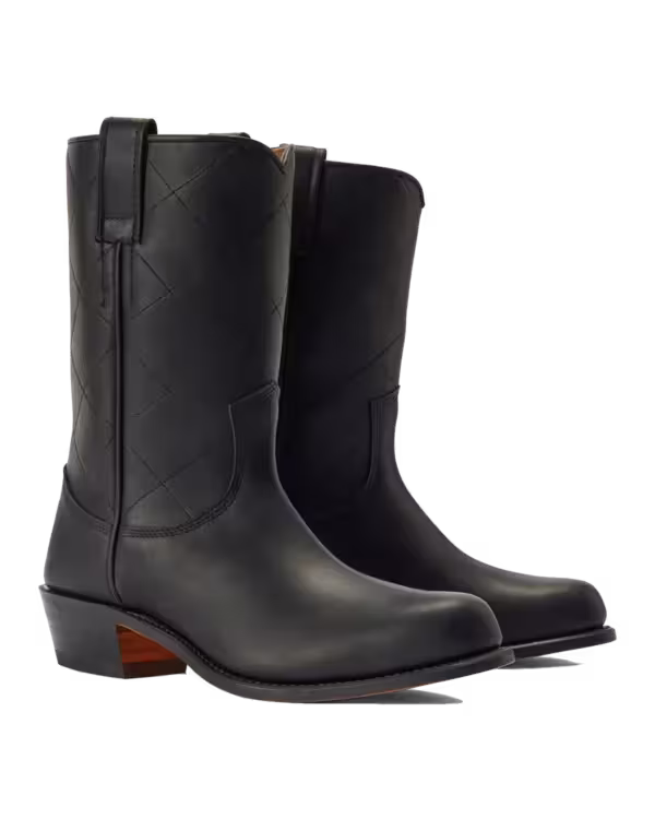 Rough Rider Boot — Black Oiled Leather