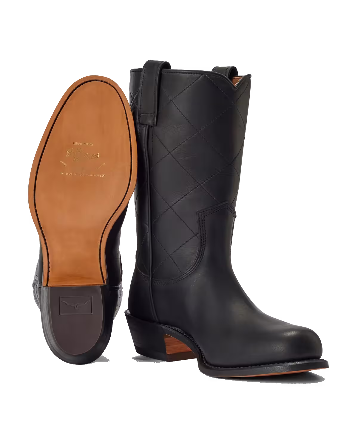 Rough Rider Boot — Black Oiled Leather