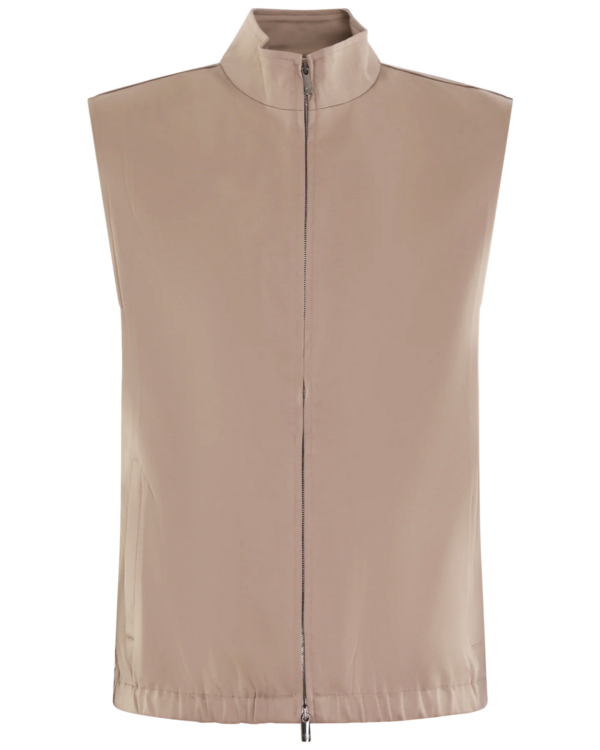 Men’s Supima Bodywarmer Gray/Beige