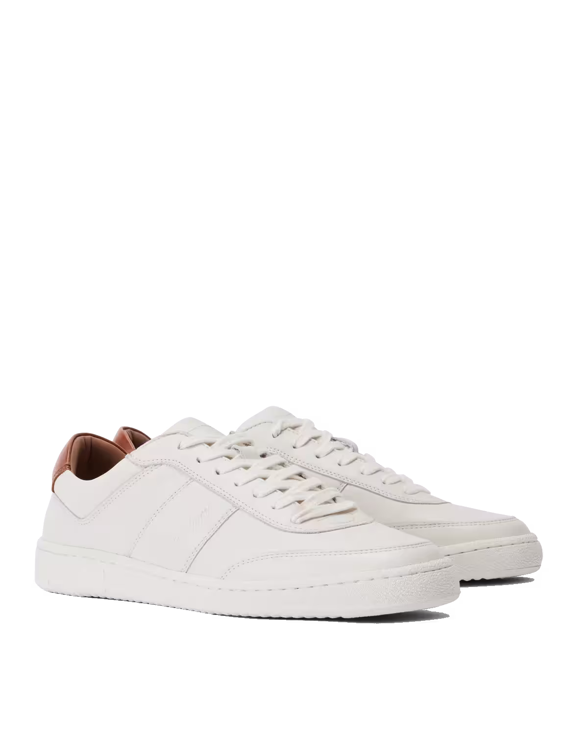 Sandbar Sneaker — White Pebbled Grain & Pull-Up Leather