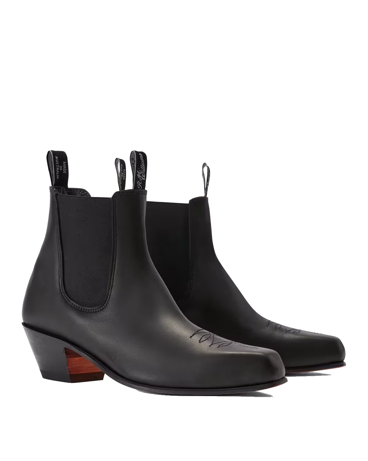 Santa Fe Boot — Black Oiled Leather