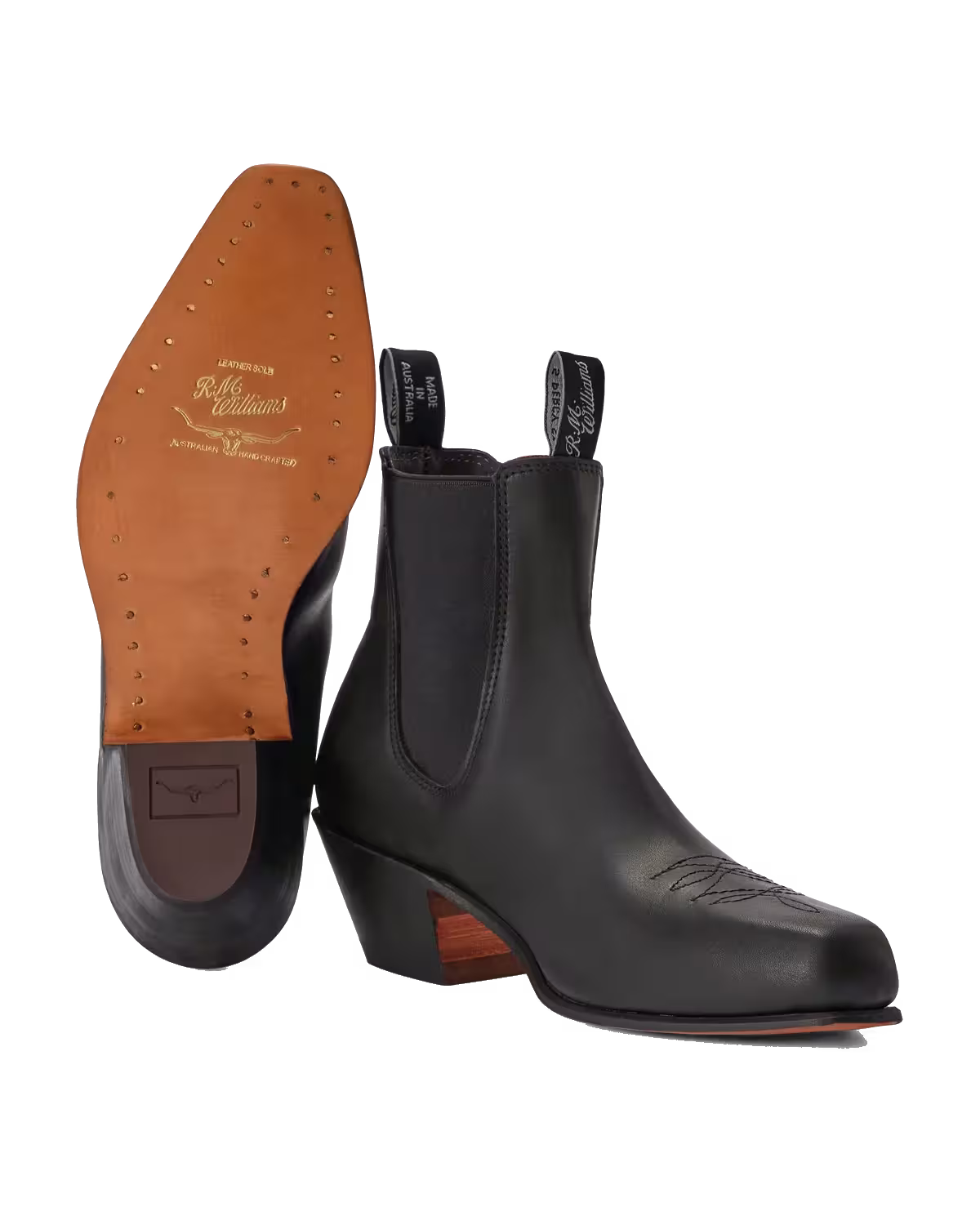 Santa Fe Boot — Black Oiled Leather