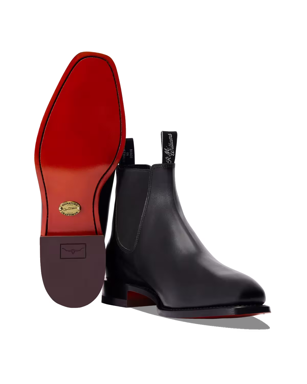 Signature Craftsman Boot — Black Veal Calf Leather