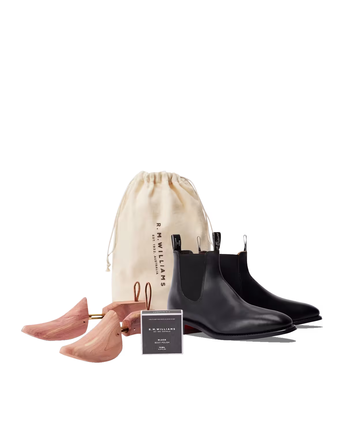 Signature Craftsman Boot — Black Veal Calf Leather