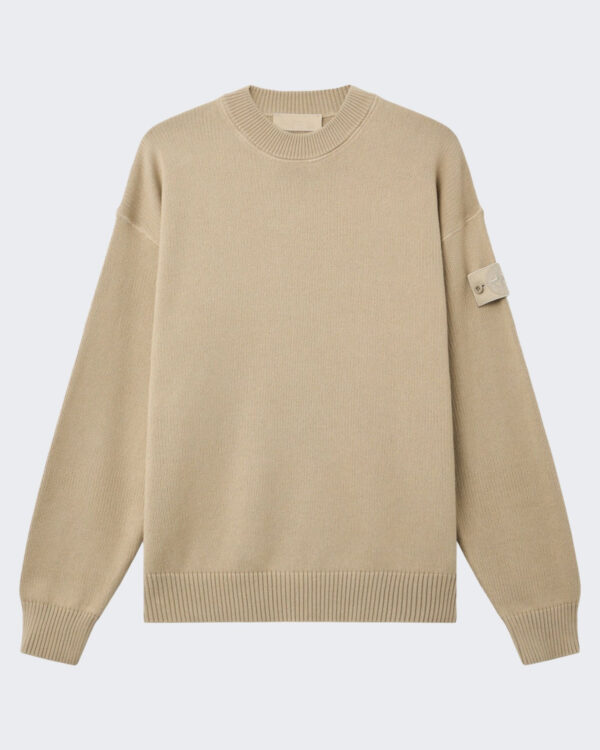 Men’s Sweater met ronde hals beige
