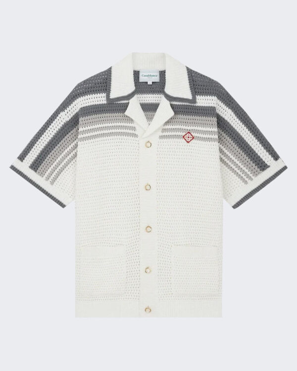 Casablanca Men’s Crochet Shirt White