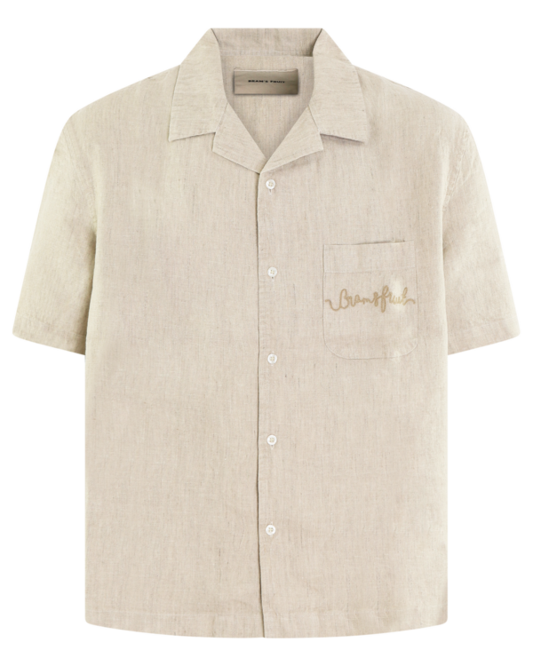Men’s Garden Hose Linen Shirt Beige