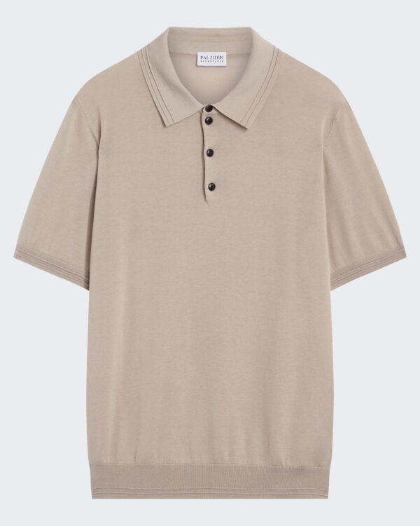 Men’s Knitted Polo Beige