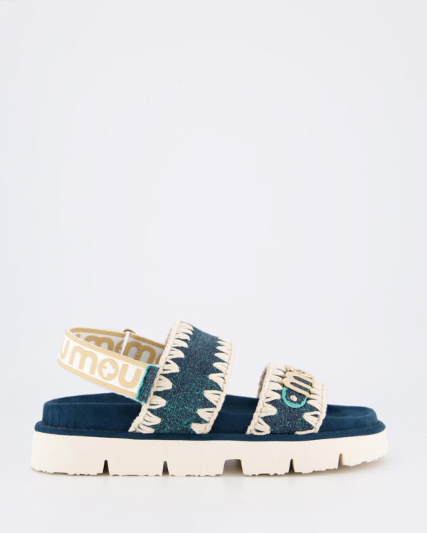 Women’s Organic Sandal Back Strap Denim