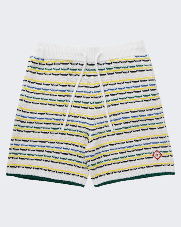 Casablanca Men’s Tuck Stitch Shorts White