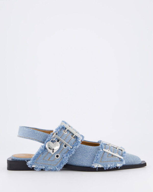 Women’s Chunky Buckle Ballerina Blue