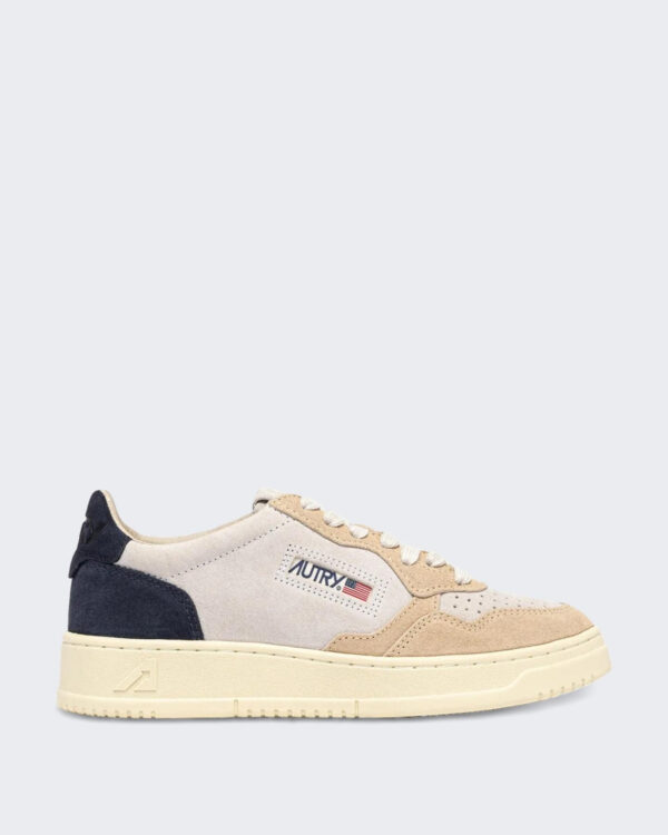 Autry Men’s Medalist Low Sneaker White/Beige