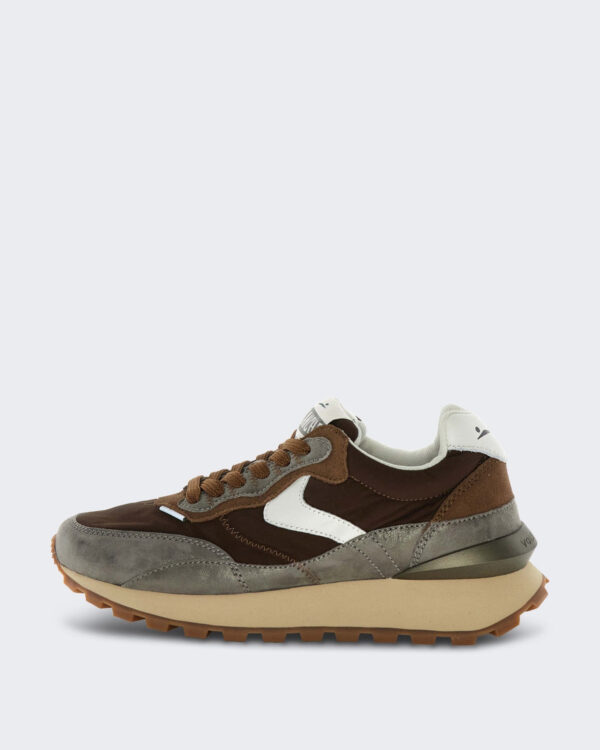 Women’s Lichtgewicht sneaker met technisch upper Zilvergrijs
