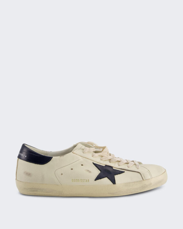 Golden Goose Men’s Super-Star Sneaker White/Blue