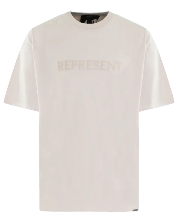 Men’s Embroidered Serif T-Shirt Gray