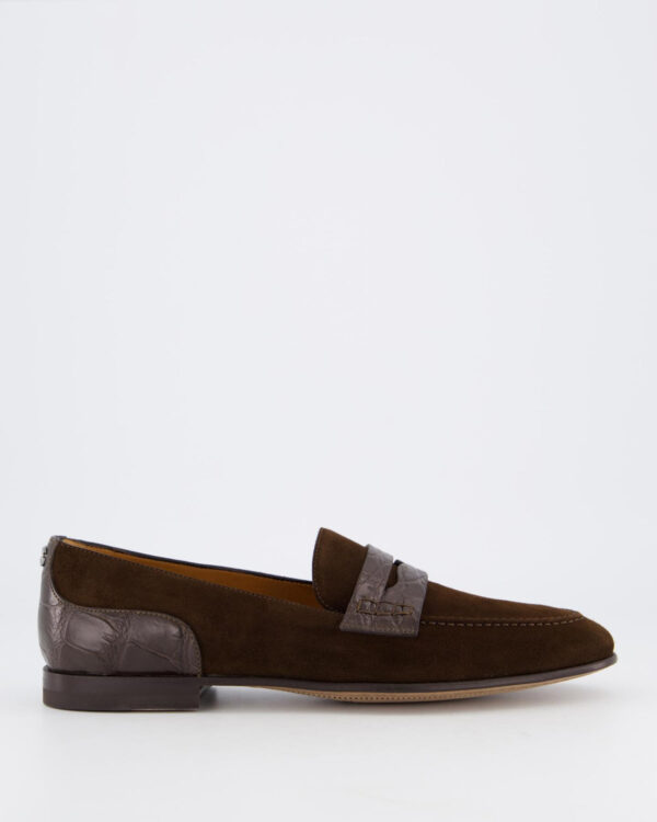 Men’s DG Plaque Loafers Brown