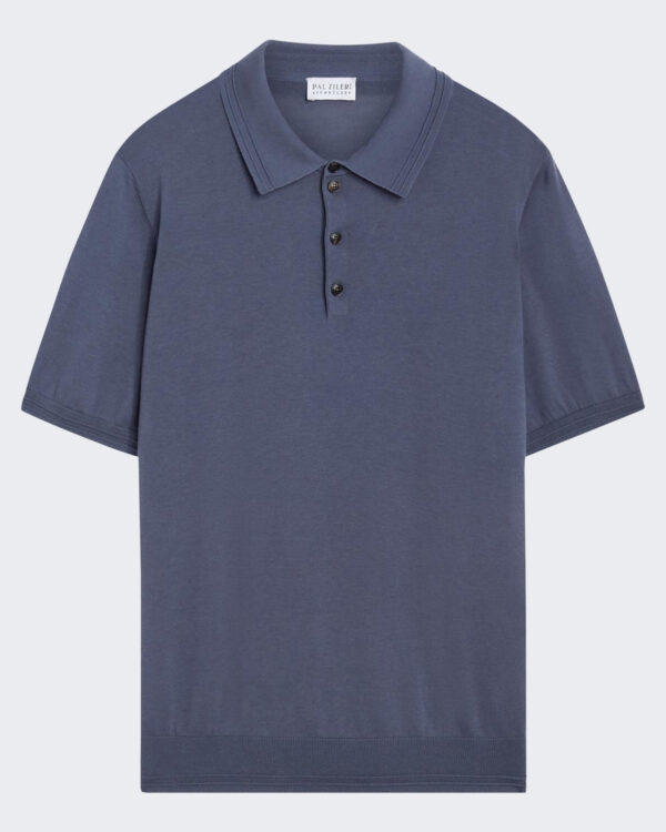 Men’s Knitted Polo Blue