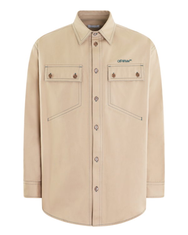Men’s Stitch Cotgab Overshirt Beige