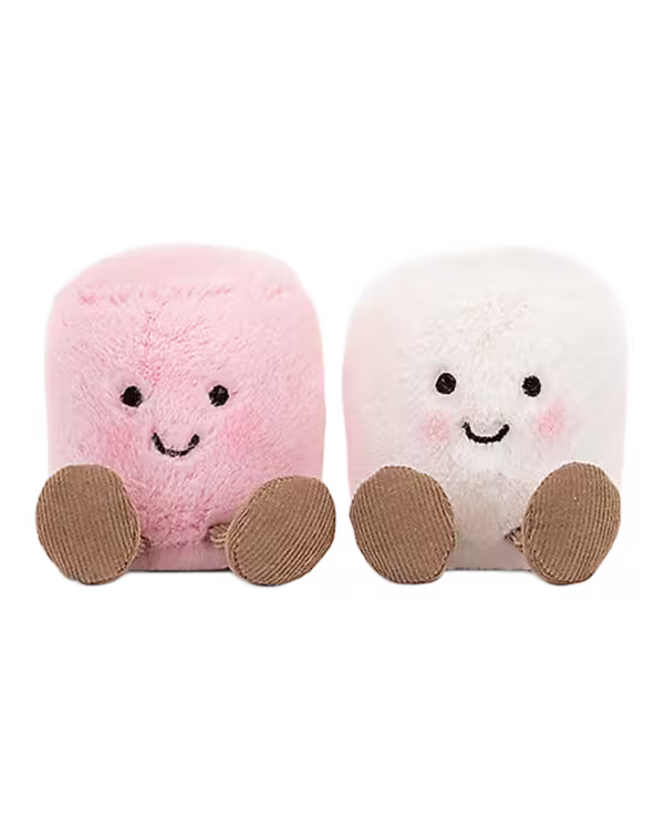 Jellycat Amuseable Pink and White Marshmallows soft toy 9cm - image 1