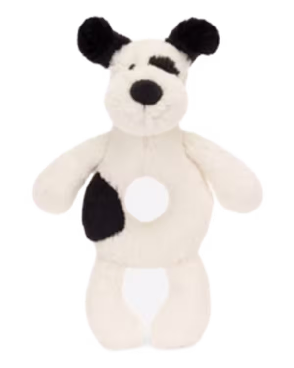 Jellycat Bashful Puppy faux-fur rattle 18cm - image 1