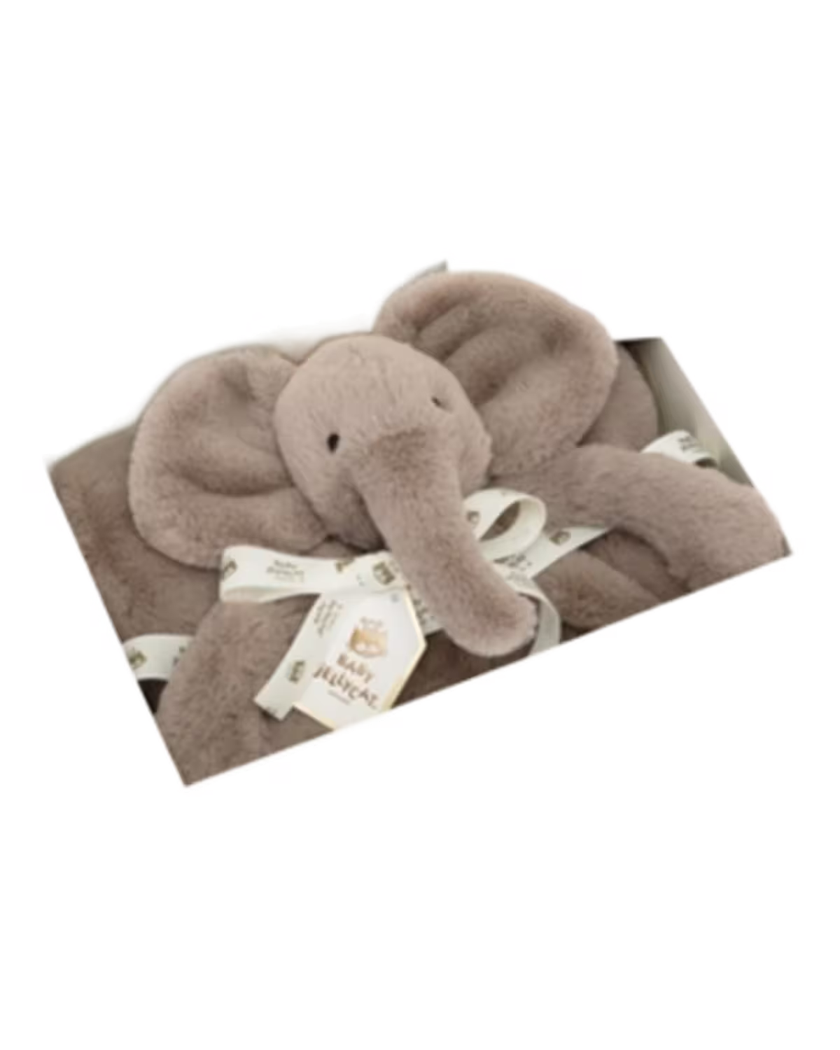Jellycat Luxe Smudge Elephant faux-fur blanket 70cm - image 2
