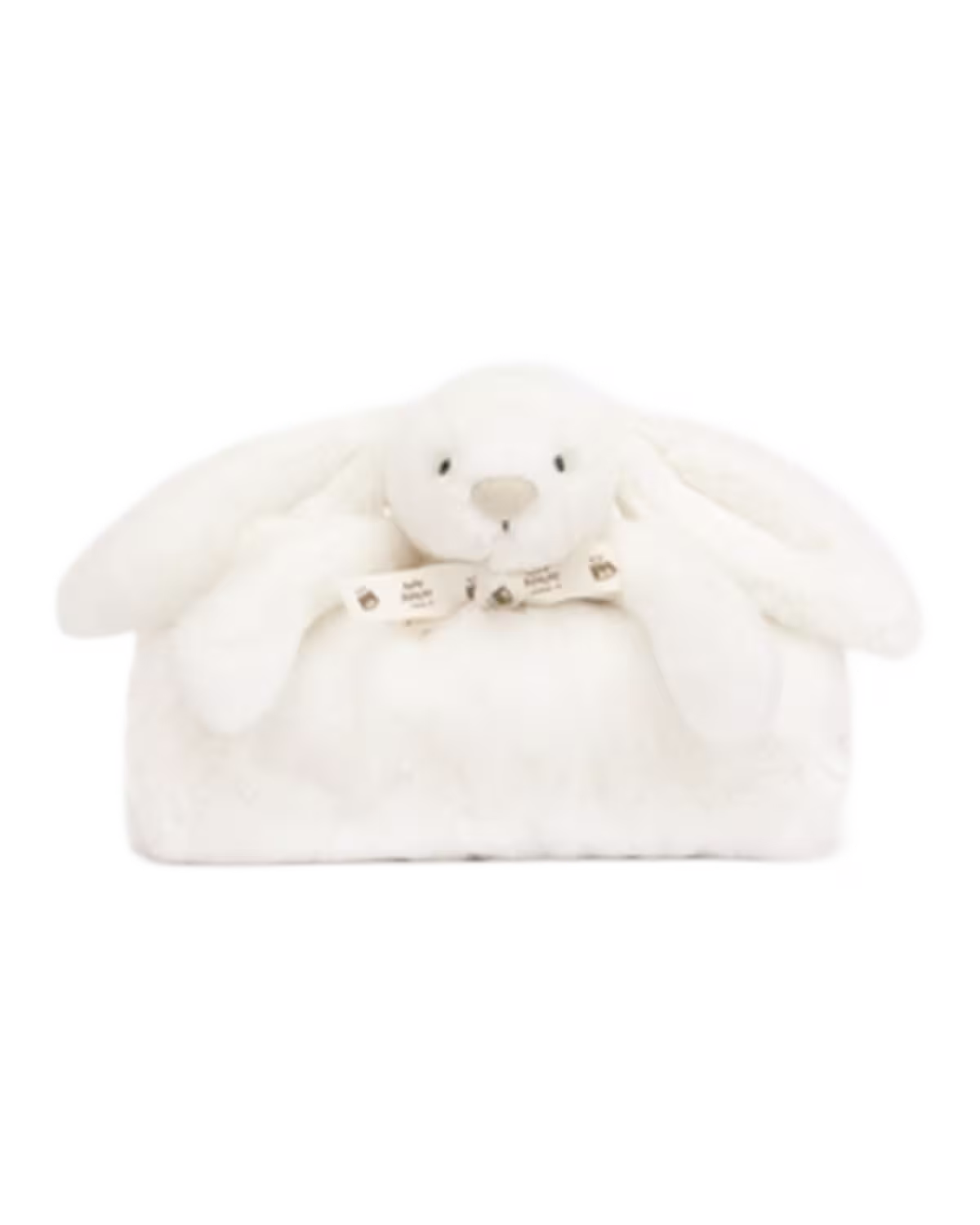 Jellycat Luxe Bashful Bunny faux-fur blanket 70cm - image 1