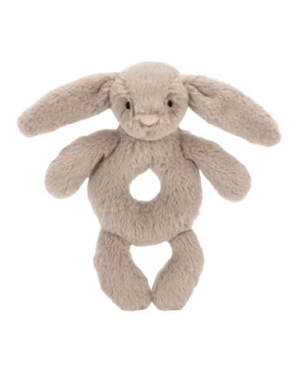 Jellycat Bashful Bunny faux-fur rattle 18cm - image 2