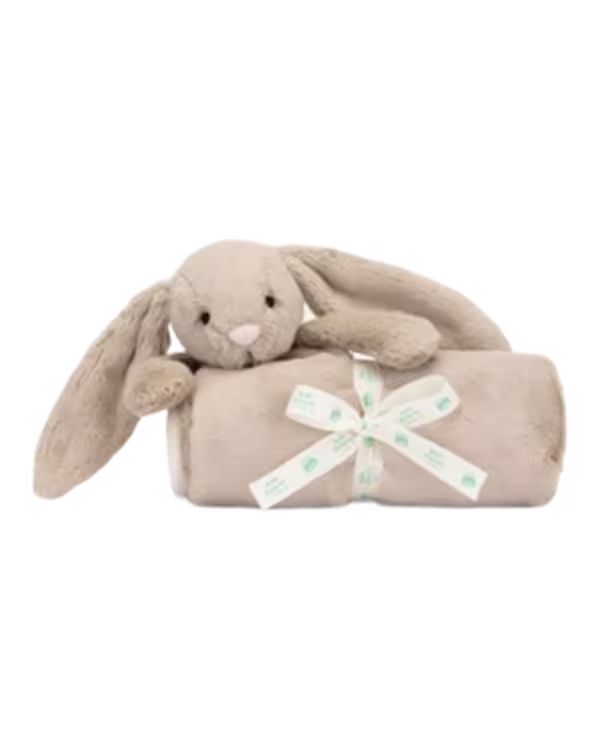 Jellycat Bashful Bunny faux-fur blanket 70cm - image 1